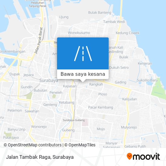 Peta Jalan Tambak Raga