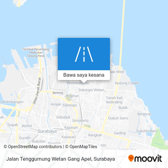 Peta Jalan Tenggumung Wetan Gang Apel