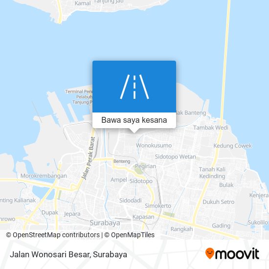 Peta Jalan Wonosari Besar