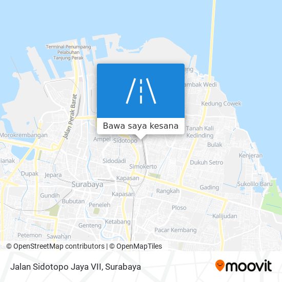 Peta Jalan Sidotopo Jaya VII