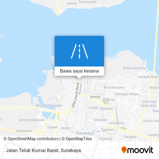 Peta Jalan Teluk Kumai Barat