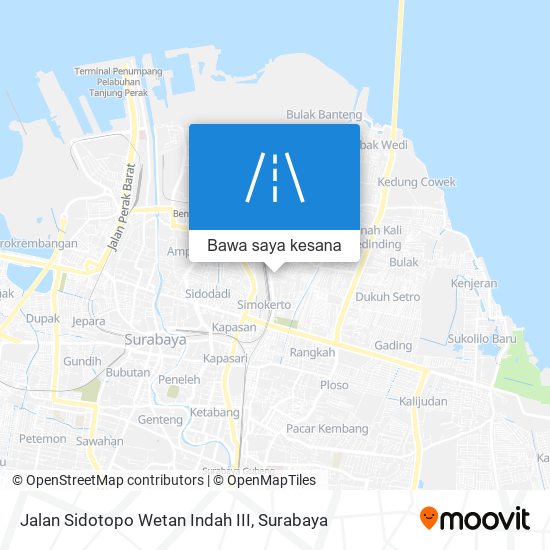 Peta Jalan Sidotopo Wetan Indah III