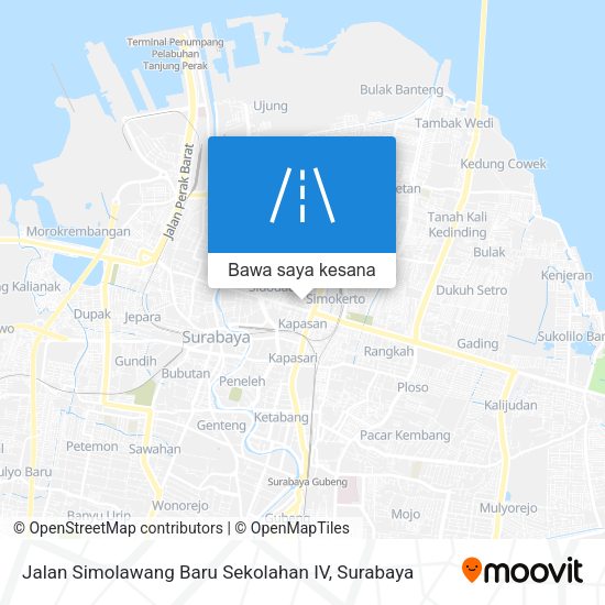 Peta Jalan Simolawang Baru Sekolahan IV