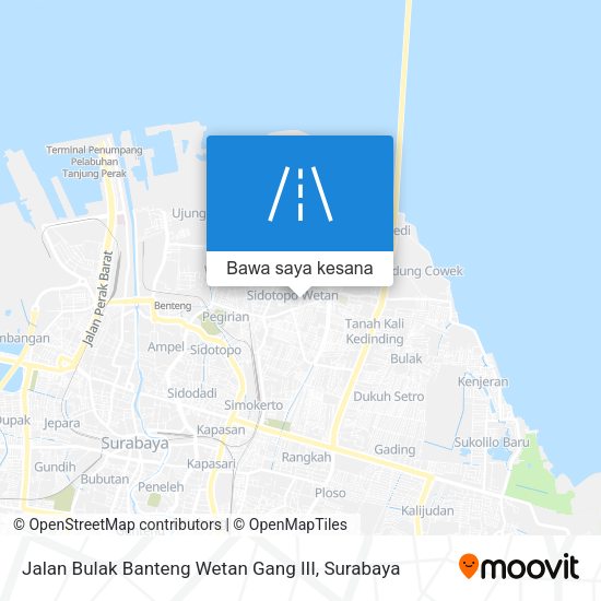 Peta Jalan Bulak Banteng Wetan Gang III