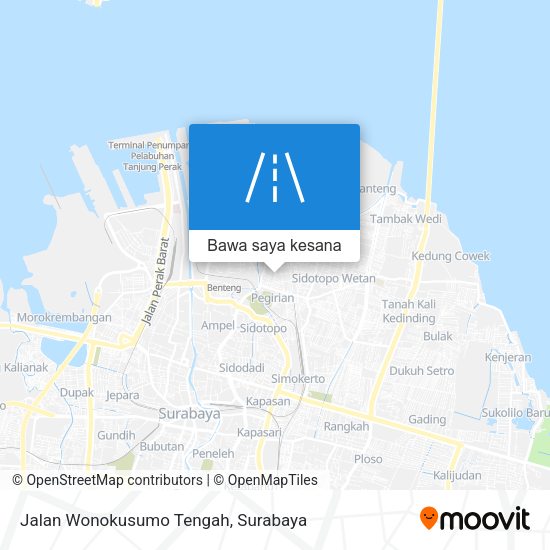 Peta Jalan Wonokusumo Tengah