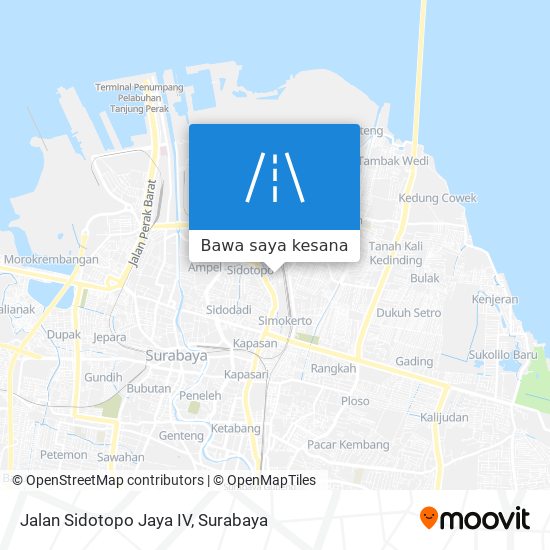 Peta Jalan Sidotopo Jaya IV