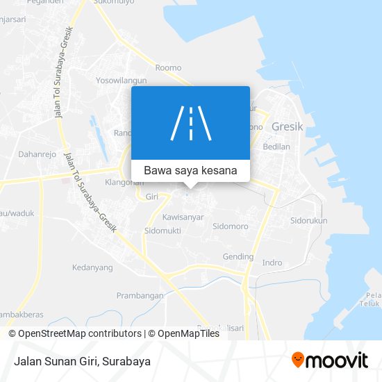 Peta Jalan Sunan Giri