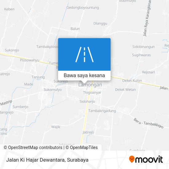 Peta Jalan Ki Hajar Dewantara