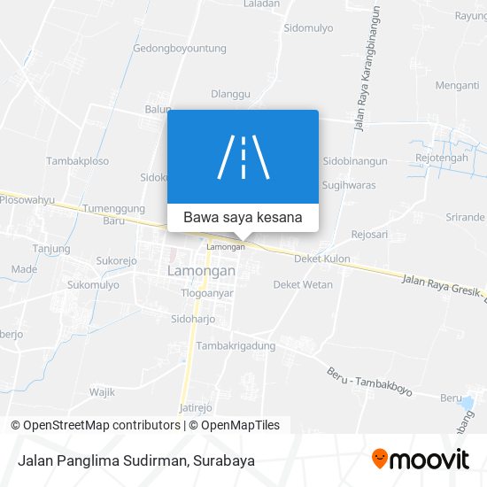 Peta Jalan Panglima Sudirman