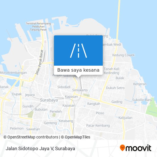 Peta Jalan Sidotopo Jaya V