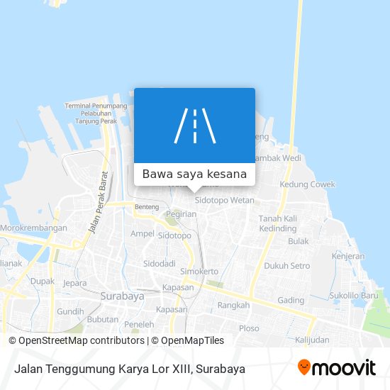 Peta Jalan Tenggumung Karya Lor XIII