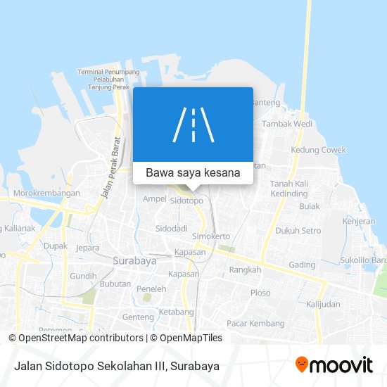 Peta Jalan Sidotopo Sekolahan III