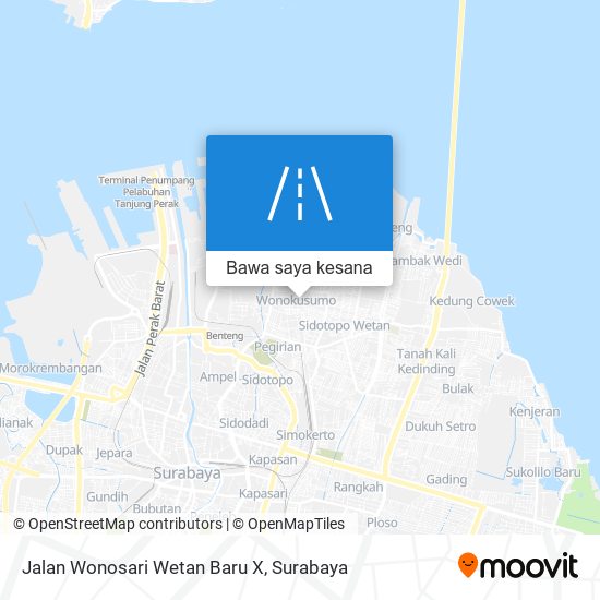 Peta Jalan Wonosari Wetan Baru X