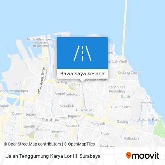 Peta Jalan Tenggumung Karya Lor III