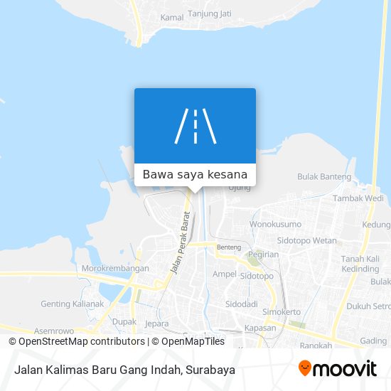 Peta Jalan Kalimas Baru Gang Indah