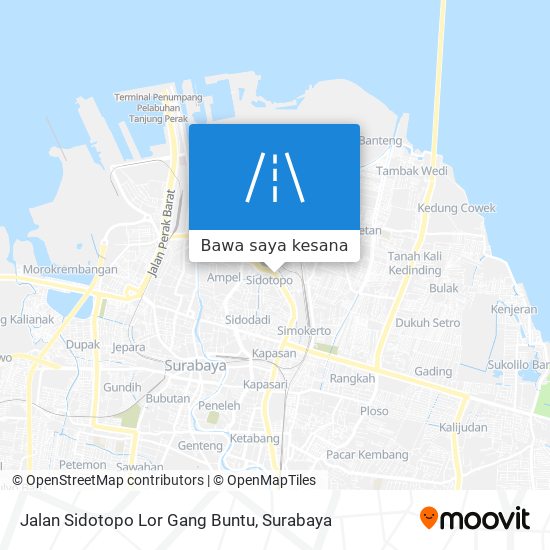 Peta Jalan Sidotopo Lor Gang Buntu