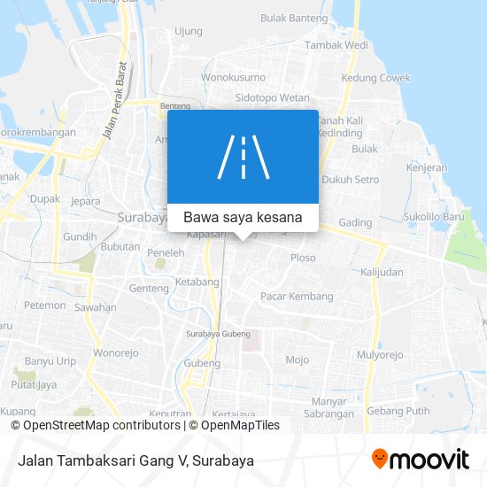 Peta Jalan Tambaksari Gang V