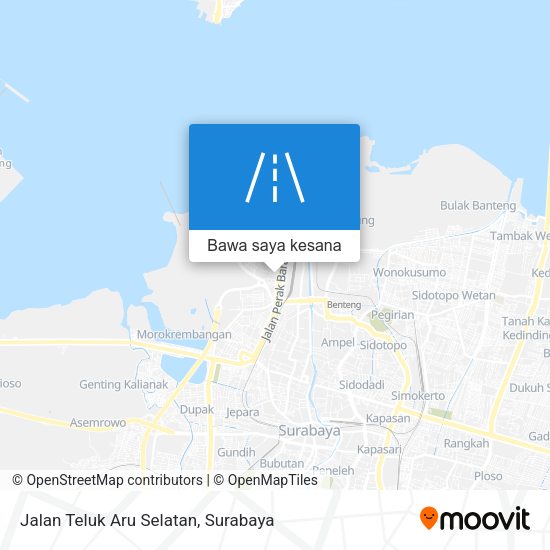 Peta Jalan Teluk Aru Selatan