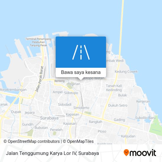 Peta Jalan Tenggumung Karya Lor IV