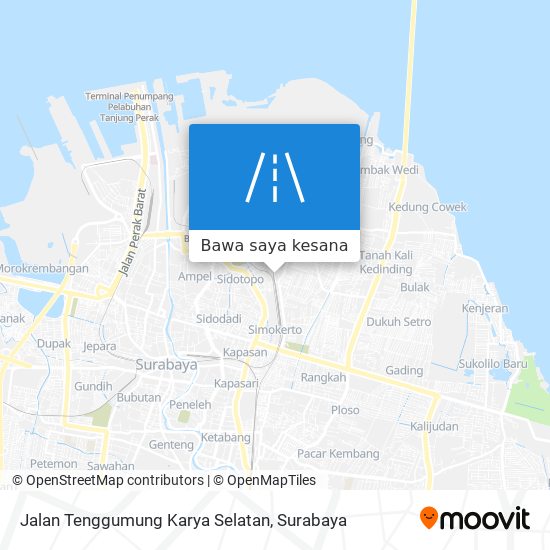 Peta Jalan Tenggumung Karya Selatan
