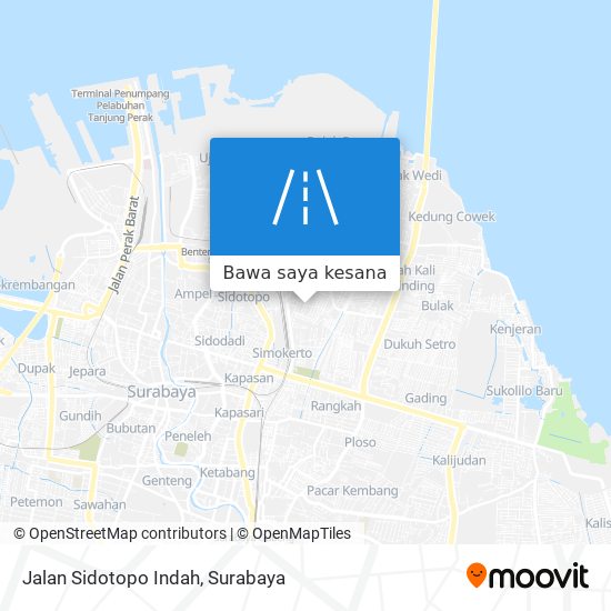 Peta Jalan Sidotopo Indah