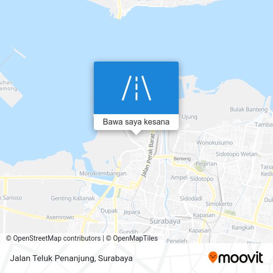 Peta Jalan Teluk Penanjung