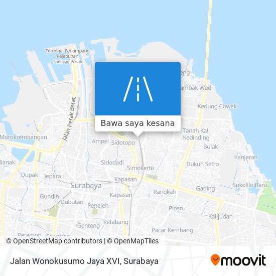 Peta Jalan Wonokusumo Jaya XVI