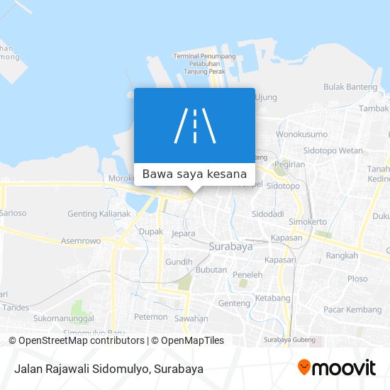 Peta Jalan Rajawali Sidomulyo