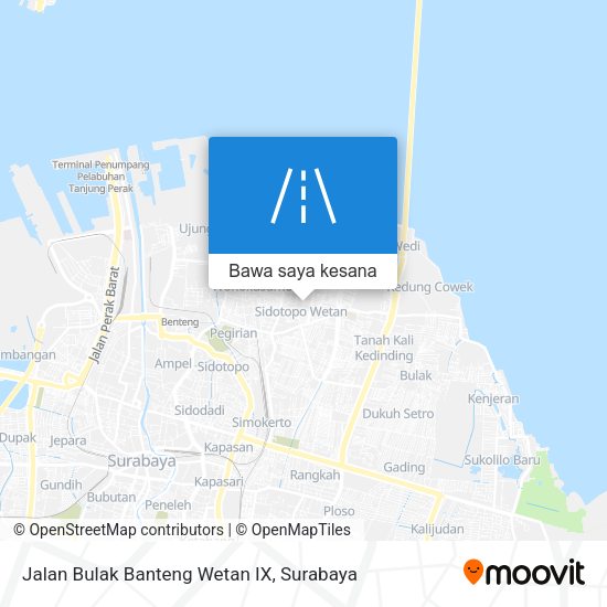 Peta Jalan Bulak Banteng Wetan IX