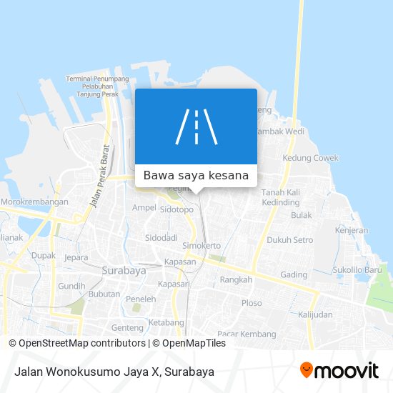 Peta Jalan Wonokusumo Jaya X