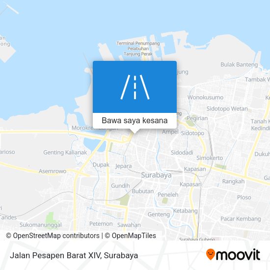 Peta Jalan Pesapen Barat XIV