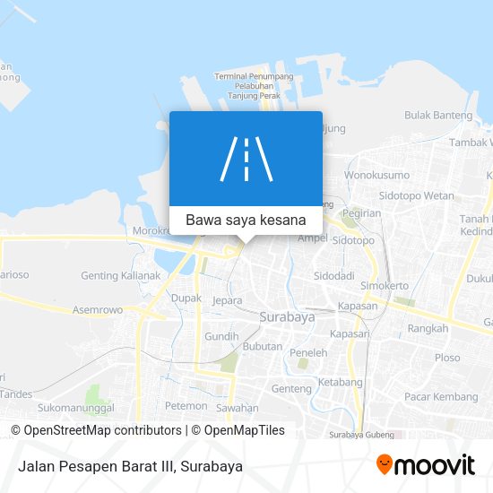 Peta Jalan Pesapen Barat III