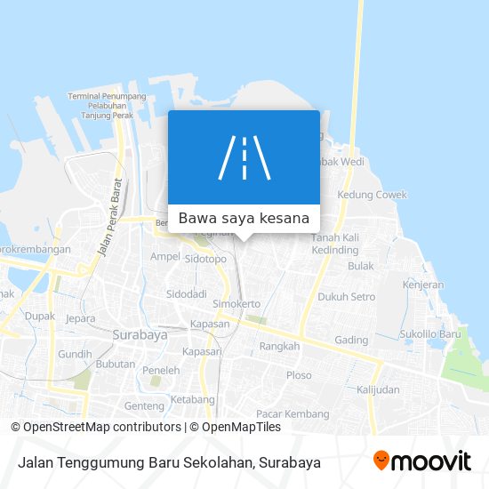 Peta Jalan Tenggumung Baru Sekolahan