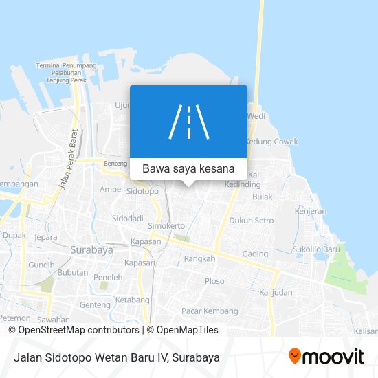 Peta Jalan Sidotopo Wetan Baru IV