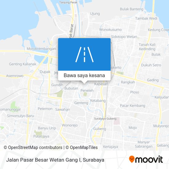 Peta Jalan Pasar Besar Wetan Gang I