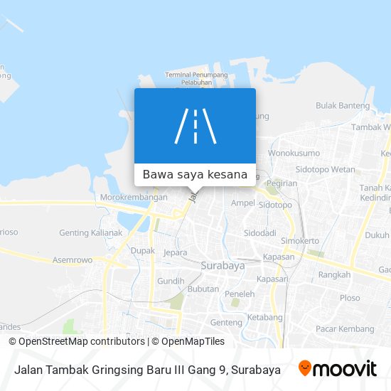 Peta Jalan Tambak Gringsing Baru III Gang 9