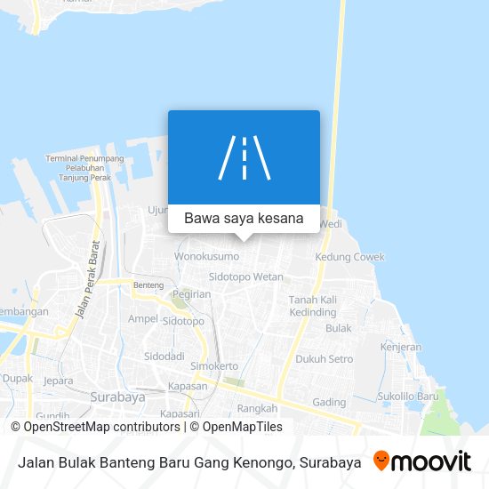 Peta Jalan Bulak Banteng Baru Gang Kenongo