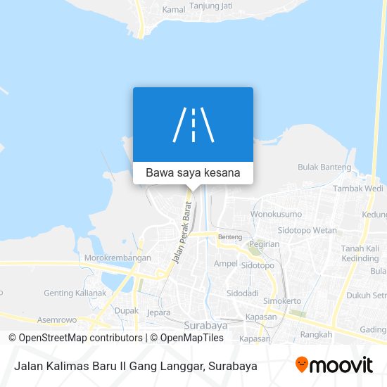 Peta Jalan Kalimas Baru II Gang Langgar