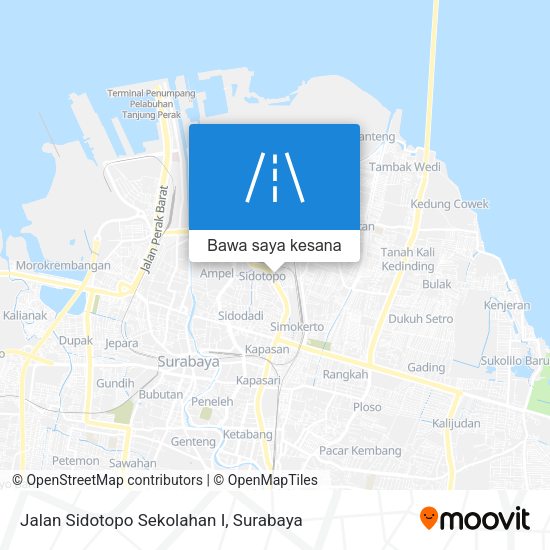 Peta Jalan Sidotopo Sekolahan I