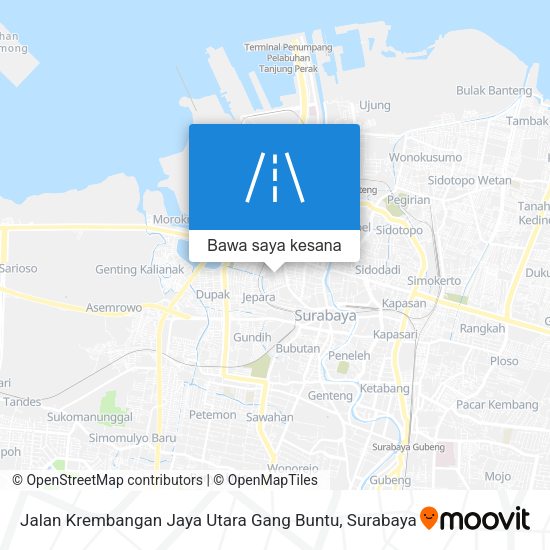 Peta Jalan Krembangan Jaya Utara Gang Buntu