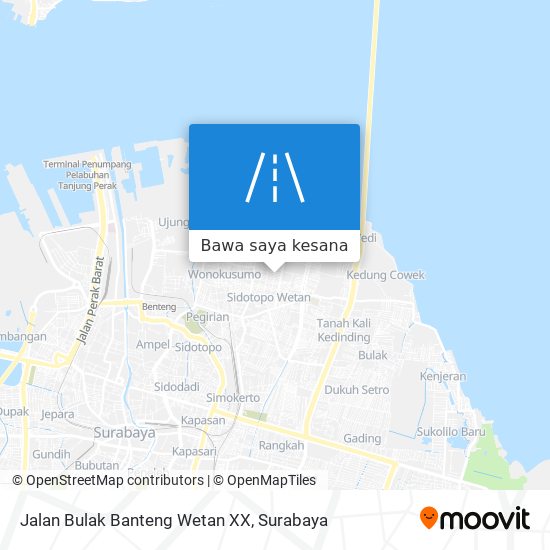 Peta Jalan Bulak Banteng Wetan XX