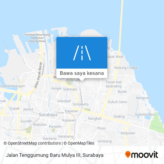 Peta Jalan Tenggumung Baru Mulya III