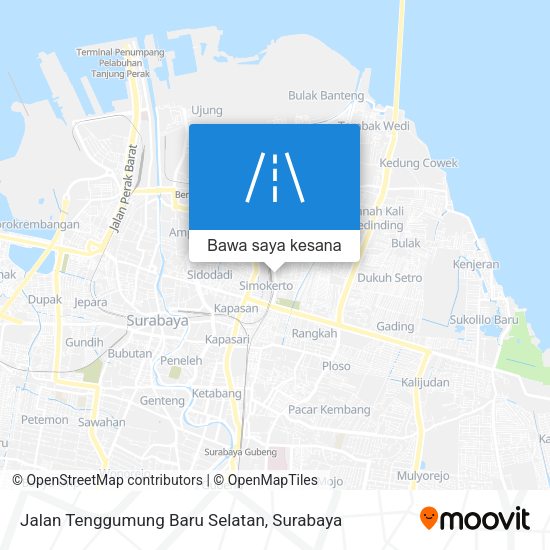 Peta Jalan Tenggumung Baru Selatan