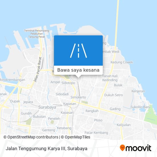 Peta Jalan Tenggumung Karya III