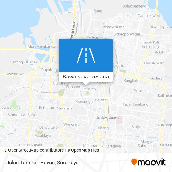 Peta Jalan Tambak Bayan