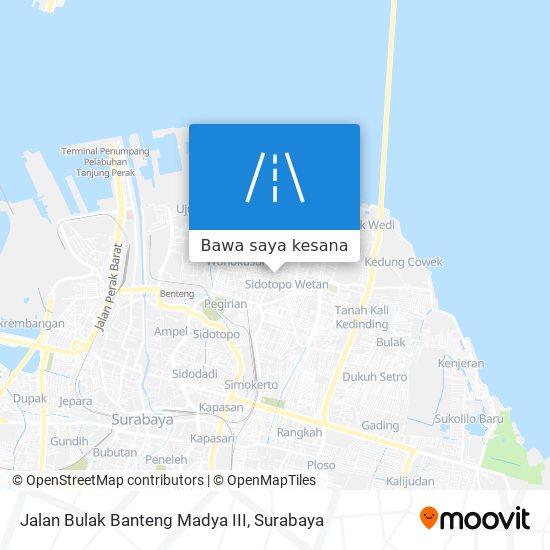Peta Jalan Bulak Banteng Madya III