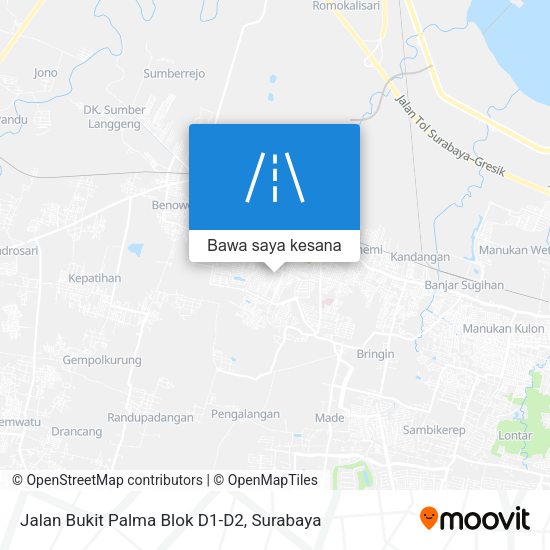 Peta Jalan Bukit Palma Blok D1-D2