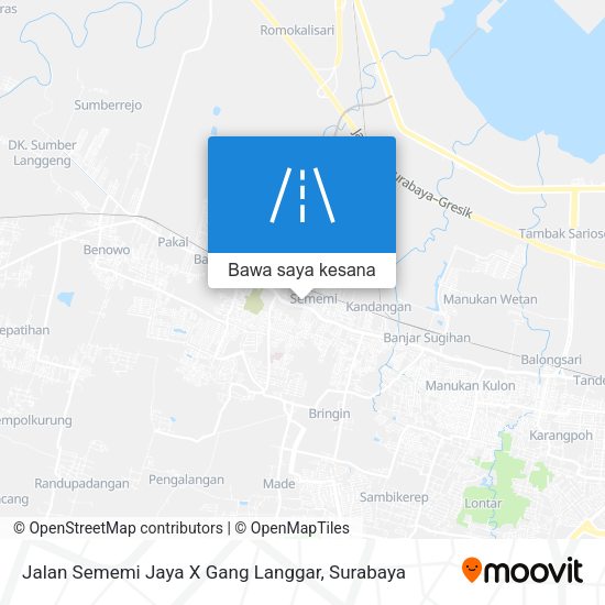 Peta Jalan Sememi Jaya X Gang Langgar
