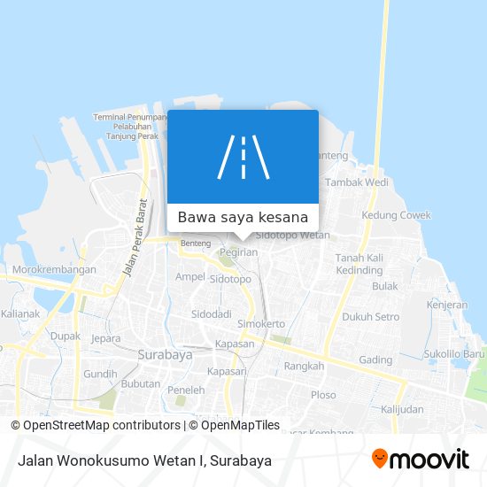 Peta Jalan Wonokusumo Wetan I