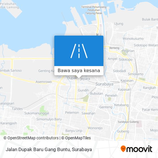 Peta Jalan Dupak Baru Gang Buntu